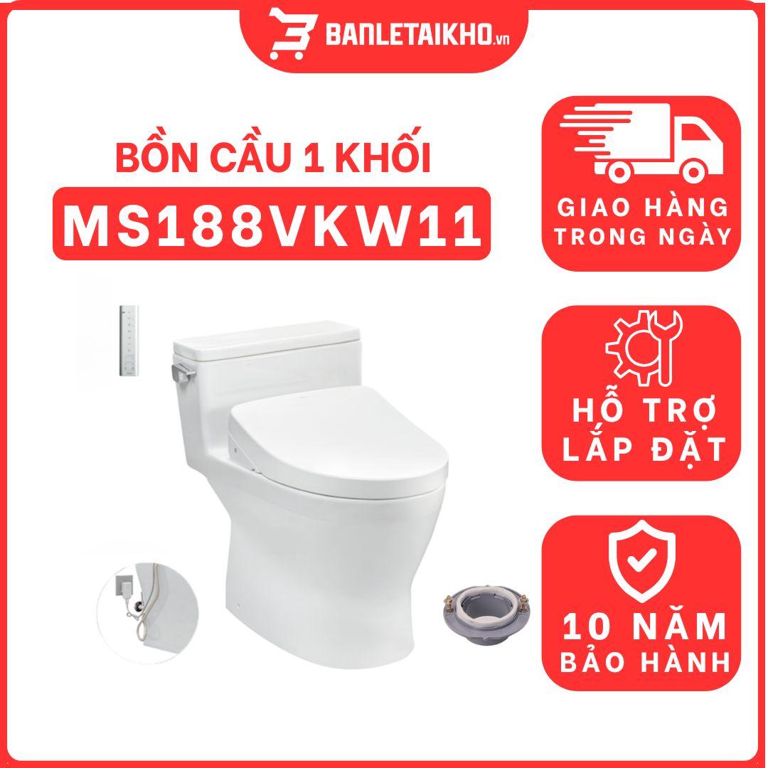 Bồn cầu TOTO MS188VKW11 T53P100VR 1 khối nắp điện tử Washlet S7 TCF4911Z 1 bon-cau-toto-1-khoi-MS188VKW11-tai-banletaikho