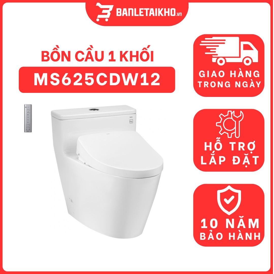 Bồn cầu TOTO MS625CDW12 1 khối nắp điện tử Washlet S7 TCF4911EZ giấu dây 6 bon-cau-toto-1-khoi-MS625CDW12-cua-toto-banletaikho