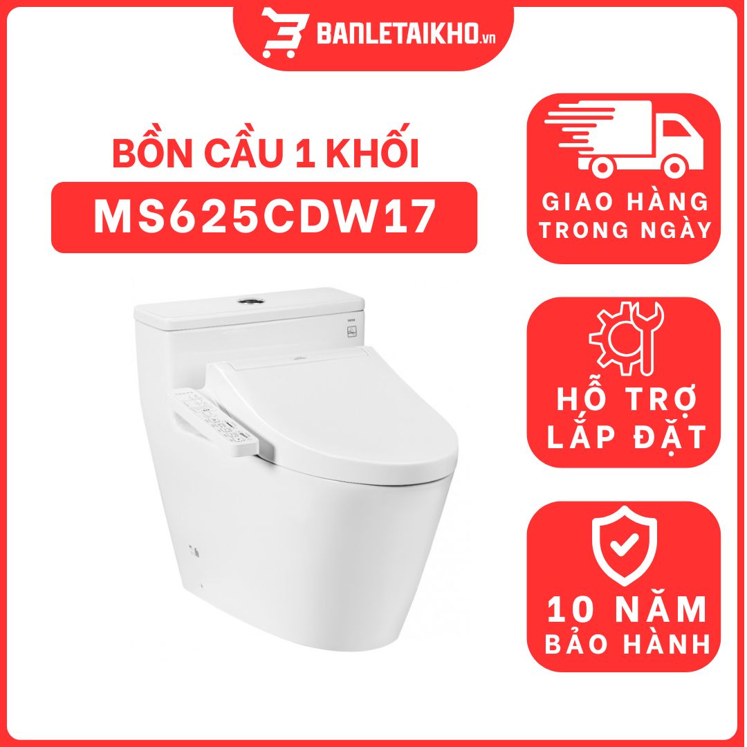 Bồn cầu TOTO MS625CDW17 1 khối nắp điện tử Washlet C2 TCF23460AAA giấu dây 6 bon-cau-toto-1-khoi-MS625CDW17-cua-toto-banletaikho
