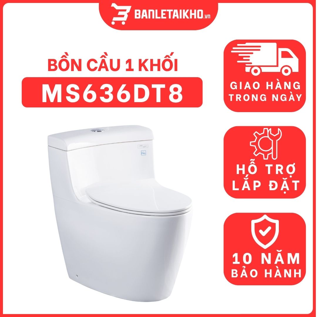 Bồn cầu 1 khối TOTO MS636DT8 nắp đóng êm TC600VS 1 bon-cau-toto-1-khoi-MS636DT8-cua-banletaikho