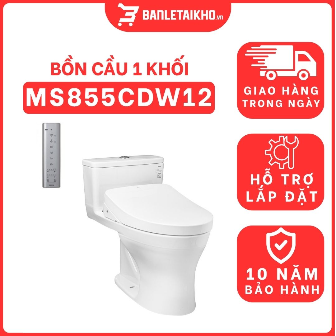 Bồn cầu TOTO MS855CDW12 1 khối nắp điện tử Washlet S7 TCF4911EZ giấu dây 1 bon-cau-toto-1-khoi-MS855CDW12-cua-banletaikho