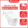 Bồn cầu TOTO MS887CRW15 1 khối nắp điện tử Washlet C5 TCF24460AAA giấu dây 8 bon-cau-toto-1-khoi-MS887CRW15-tai-banletaikho