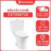 Bồn cầu 2 khối TOTO CS735DT10 nắp đóng êm TC395VS 7 bon-cau-toto-2-khoi-CS735DT10-cua-toto-banletaikho