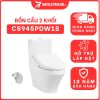 Bồn cầu TOTO CS945PDW18 2 khối nắp điện tử TCF23710AAA Washlet C2 cơ bản thoát ngang 7 bon-cau-toto-2-khoi-CS945PDW18-cua-toto-banletaikho-1