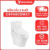 Bồn cầu TOTO CS948CDW17 2 khối nắp điện tử Washlet C2 TCF23460AAA giấu dây 8 bon-cau-toto-2-khoi-CS948CDW17-cua-toto-banletaikho