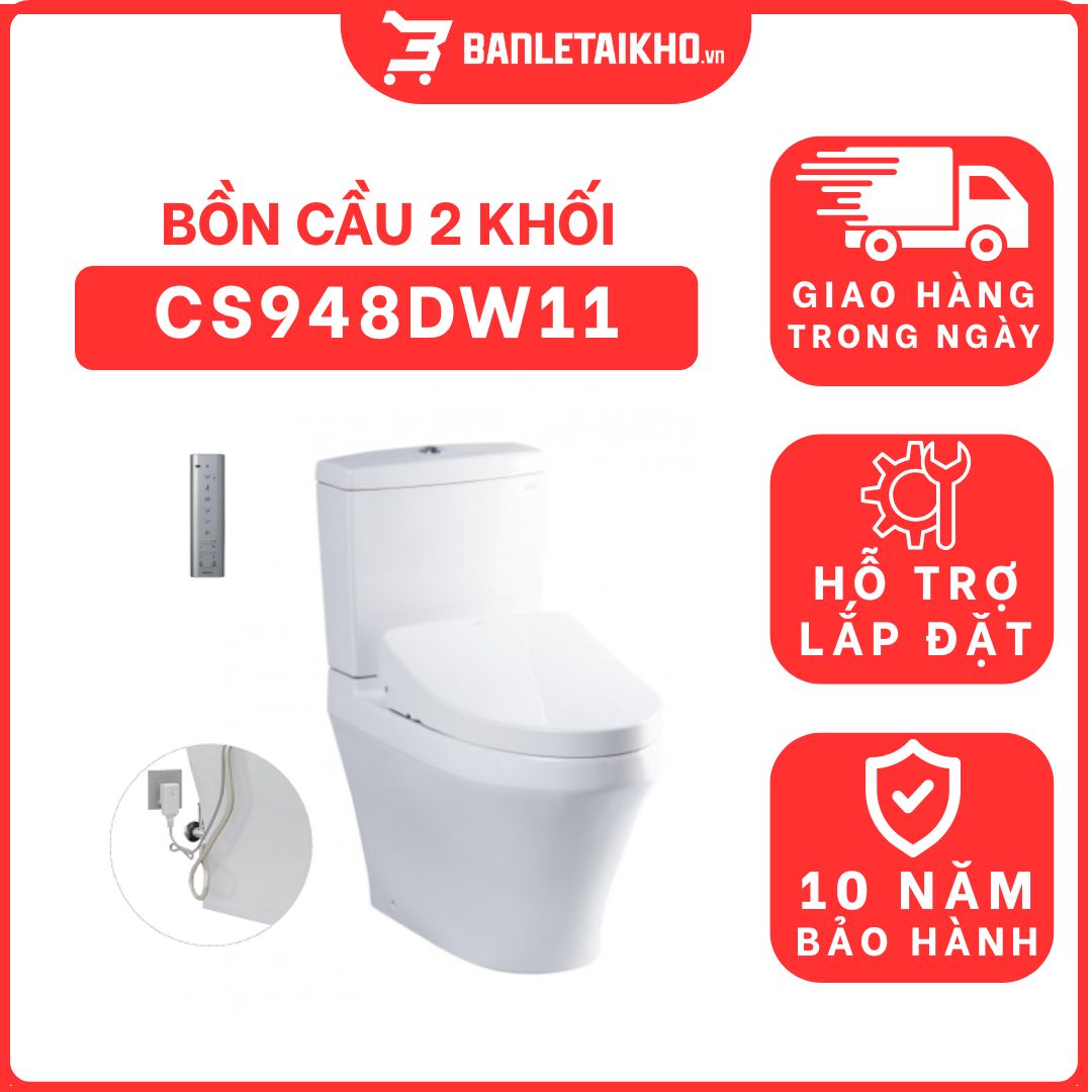 Bồn cầu TOTO CS948DW11 2 khối nắp điện tử Washlet S7 TCF4911Z 1 bon-cau-toto-2-khoi-CS948DW11-cua-toto-banletaikho