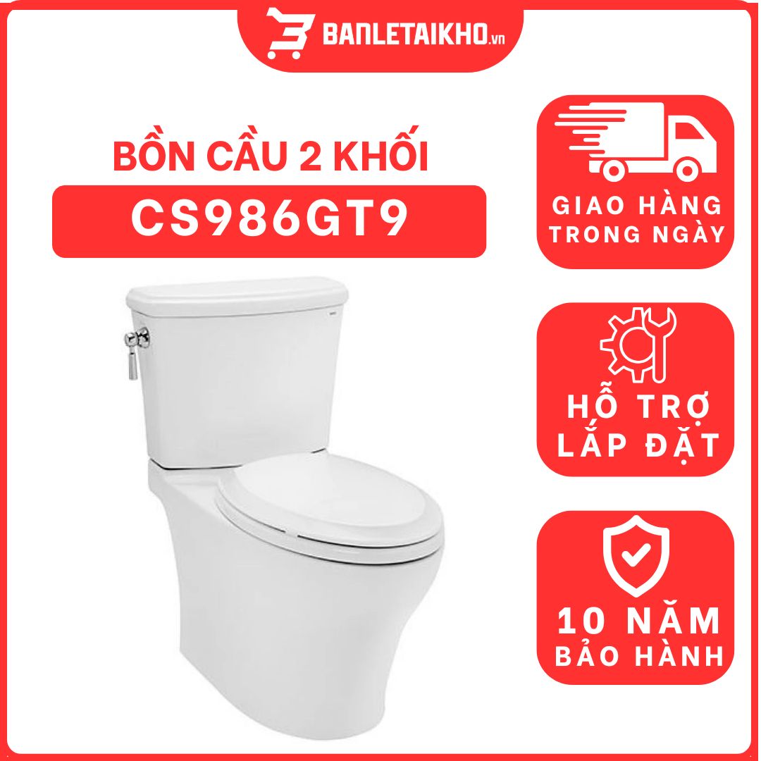 Bồn cầu 2 khối TOTO CS986GT9 nắp đóng êm TC507CVK-1 1 bon-cau-toto-2-khoi-CS986GT9-cua-toto-banletaikho