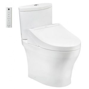Bồn cầu TOTO CS838CDW15 2 khối nắp điện tử Washlet C5 TCF24460AAA giấu dây