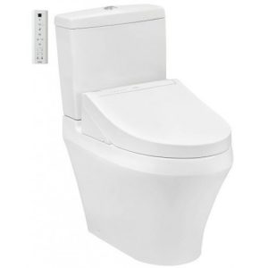 Bồn cầu TOTO CS948CDW15 2 khối nắp điện tử Washlet C5 TCF24460AAA giấu dây