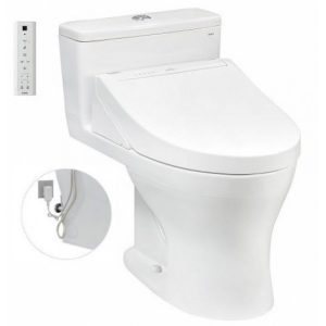 Bồn cầu TOTO MS855DW14 1 khối nắp điện tử Washlet C5 TCF24410AAA