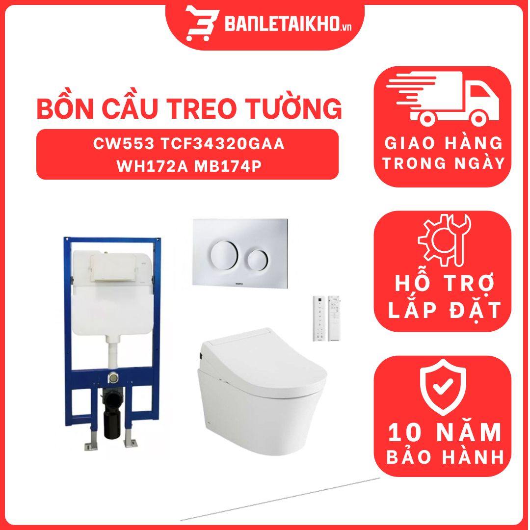 Bồn cầu treo tường điện tử TOTO CW553 TCF34320GAA WH172A MB174P#SS 1 bon-cau-treo-tuong-toto-CW553-TCF34320GAA-WH172A-MB174P-cua-toto-banletaikho-1