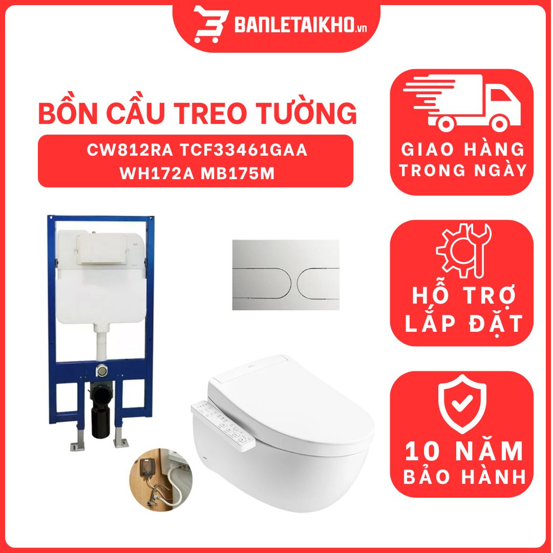 Bồn cầu treo tường nắp rửa điện tử S2 TOTO CW812RA TCF33461GAA WH172A MB175M#SS 1 bon-cau-treo-tuong-toto-CW812RA-TCF33461GAA-WH172A-MB175M-cua-toto-banletaikho-1