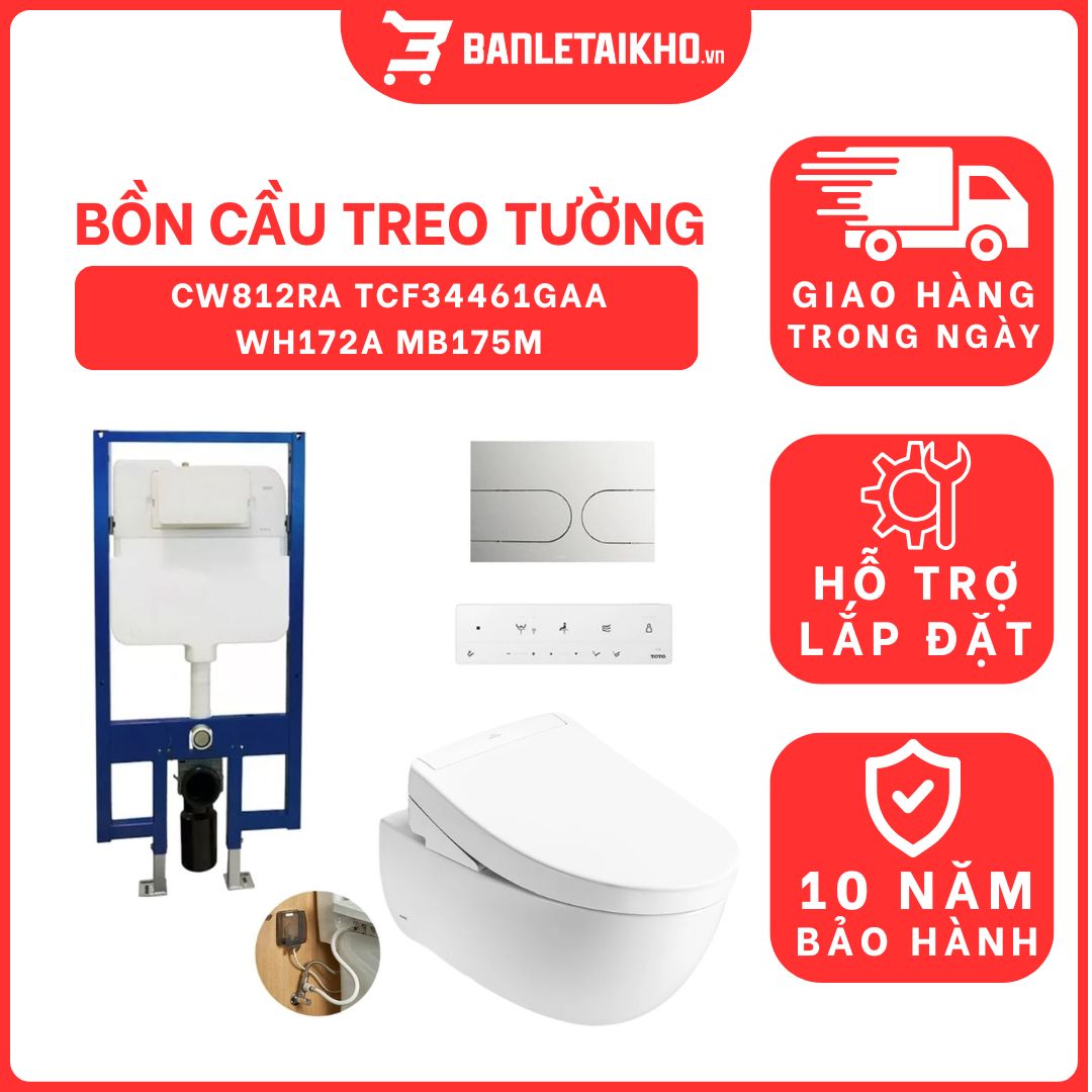 Bồn cầu treo tường nắp rửa điện tử S5 TOTO CW812RA TCF34461GAA WH172A MB175M#SS 1 bon-cau-treo-tuong-toto-CW812RA-TCF34461GAA-WH172A-MB175M-cua-toto-banletaikho-1