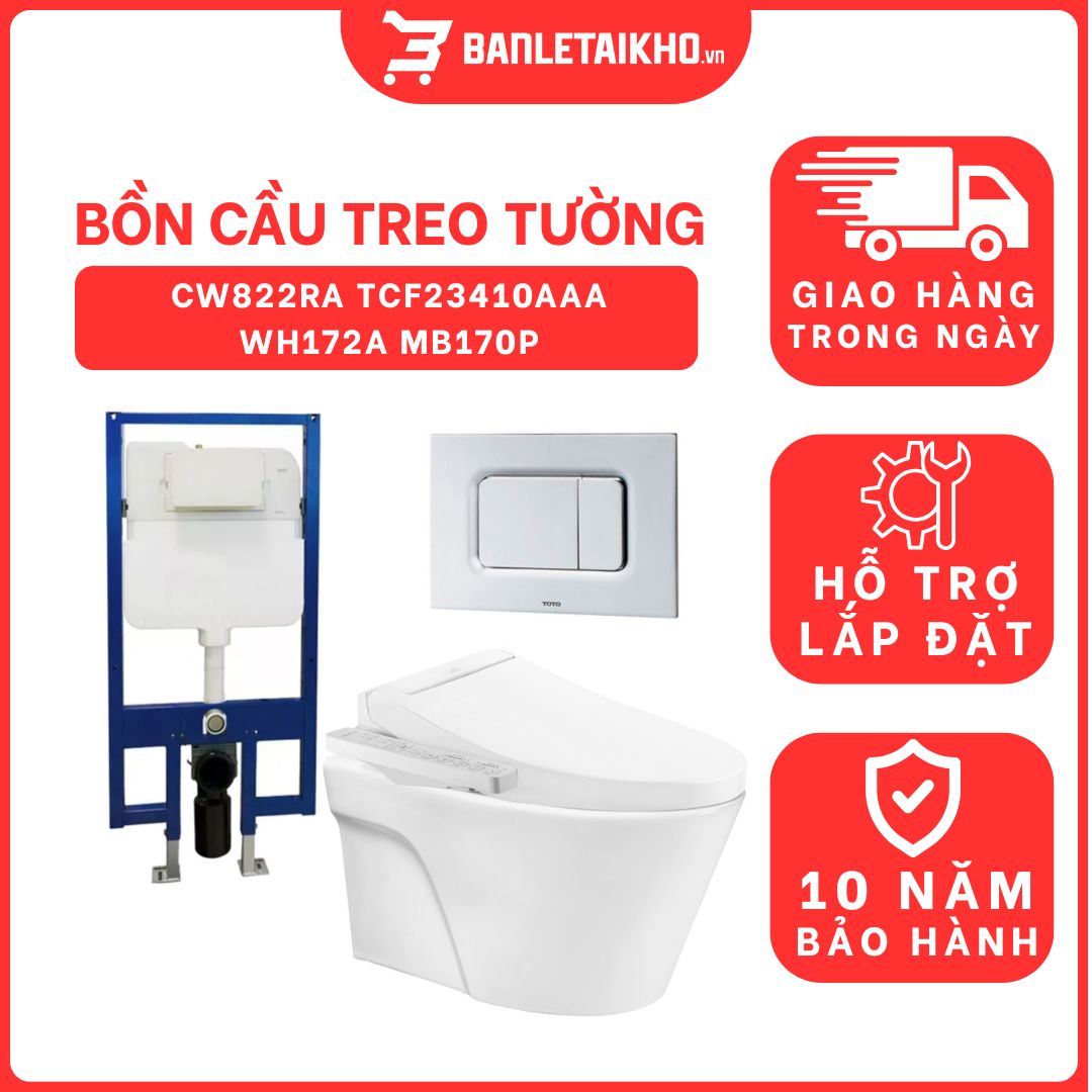 Bồn cầu treo tường Avante điện tử C2 TOTO CW822RA TCF23410AAA WH172A MB170P#SS 1 bon-cau-treo-tuong-toto-CW822RA-TCF23410AAA-WH172A-MB170P-cua-toto-banletaikho-1