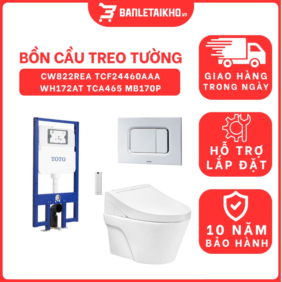 Bồn cầu treo tường điện tử C5 (giấu dây) TOTO CW822REA TCF24460AAA WH172AT TCA465 MB170P#SS 1 bon-cau-treo-tuong-toto-CW822REA-TCF24460AAA-WH172AT-TCA465-MB170P-cua-toto-banletaikho-1