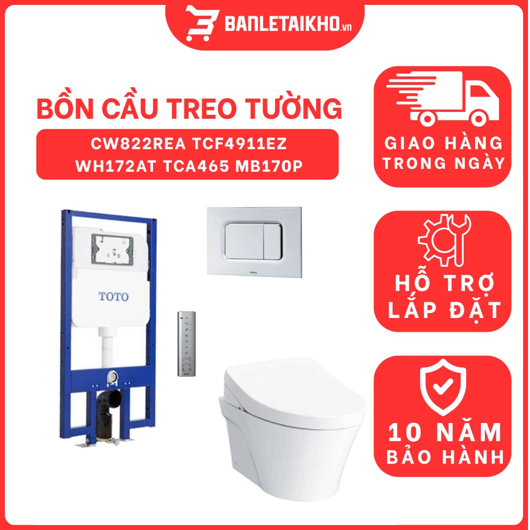 Bồn cầu treo tường điện tử S7 (giấu dây) TOTO CW822REA TCF4911EZ WH172AT TCA465 MB170P#SS 1 bon-cau-treo-tuong-toto-CW822REA-TCF4911EZ-WH172AT-TCA465-MB170P-cua-toto-banletaikho-1