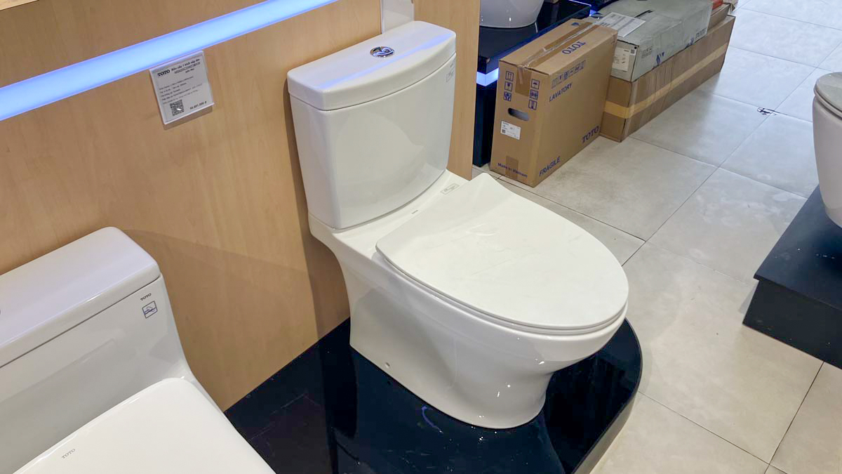 Bồn cầu 2 khối TOTO CS769DRT8 (CS769DT8) nắp đóng êm TC600VS 2 cs769drt8-xw-toto-banletaikho-1