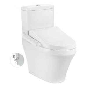Bồn cầu TOTO CS945PDW16 2 khối nắp điện tử Washlet C2 TCF23410AAA thoát ngang