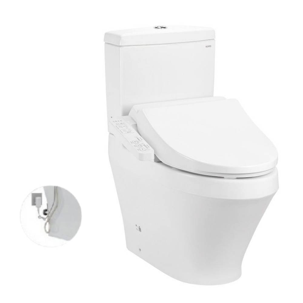 Bồn cầu TOTO CS945PDW18 2 khối nắp điện tử TCF23710AAA Washlet C2 cơ bản thoát ngang 1 Bồn cầu TOTO CS945PDW18 2 khối nắp điện tử TCF23710AAA Washlet C2 cơ bản thoát ngang