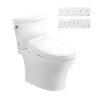 Bồn cầu TOTO CS986CGW25 2 khối nắp điện tử Washlet S5 TCF34461GAA giấu dây