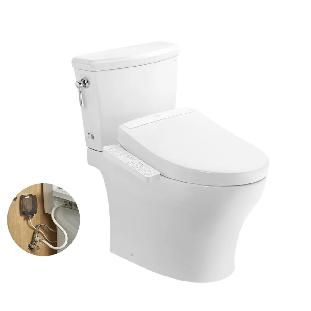 Bồn cầu TOTO CS986GW24 2 khối nắp điện tử Washlet S2 TCF33461GAA 1 Bồn cầu TOTO CS986GW24 2 khối nắp điện tử Washlet S2 TCF33461GAA
