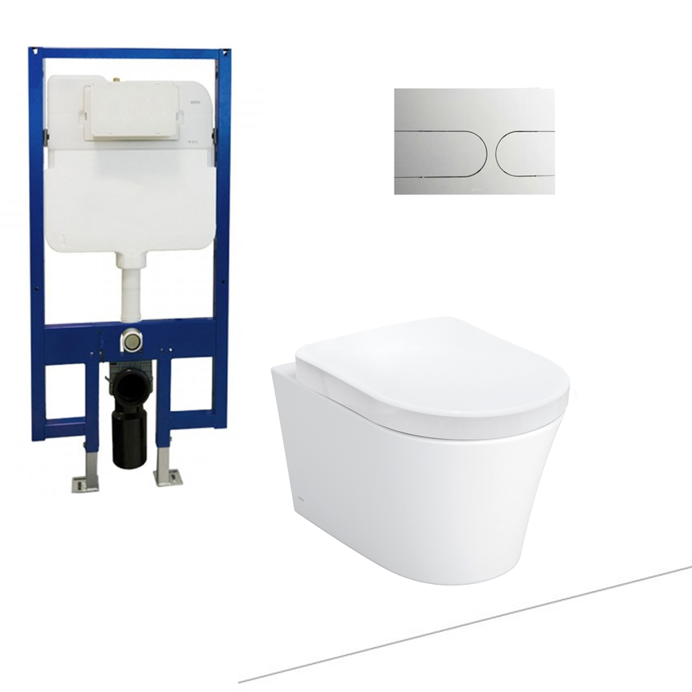 Bồn cầu treo tường nắp êm TOTO CW553 TC384CVK WH172A MB175M 1 Bồn cầu treo tường nắp êm TOTO CW553 TC384CVK WH172A MB175M