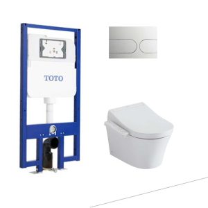 Bồn cầu treo tường điện tử (giấu dây) TOTO CW553C TCF33370GAA WH172AT TCA465 MB175M