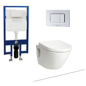 Bồn cầu treo tường nắp êm TOTO CW762 TC384CVK WH172A MB170P#SS