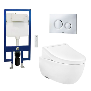 Bàn cầu treo tường LP Series điện tử TOTO CW812RA TCF24410AAA WH172A MB174P#SS