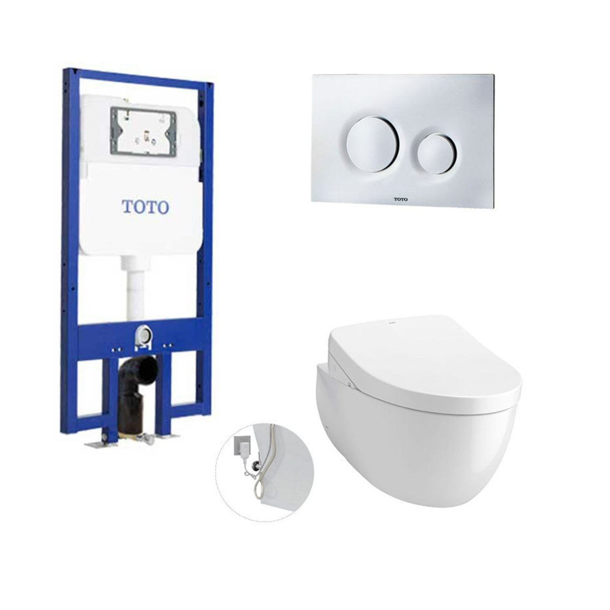 Bồn cầu treo tường LP Series điện tử S7 TOTO CW812RA TCF4911Z WH172A MB174P#SS 1 Bồn cầu treo tường LP Series điện tử S7 TOTO CW812RA TCF4911Z WH172A MB174P#SS