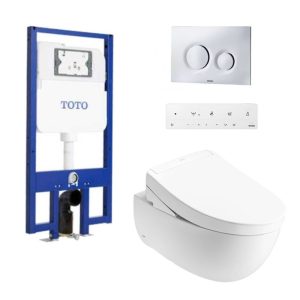 Bồn cầu treo tường nắp rửa điện tử S5 (giấu dây) TOTO CW812REA TCF34461GAA WH172AT TCA465 MB174P#SS