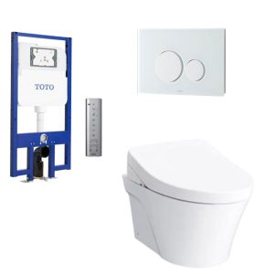 Bồn cầu treo tường điện tử S7 (giấu dây) xả tự động TOTO CW822REA TCF4911EZ WH172AAT TCA464 MB176GH