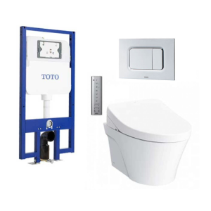 Bồn cầu treo tường điện tử S7 (giấu dây) xả tự động TOTO CW822REA TCF4911EZ WH172AAT TCA464 MB170P#SS