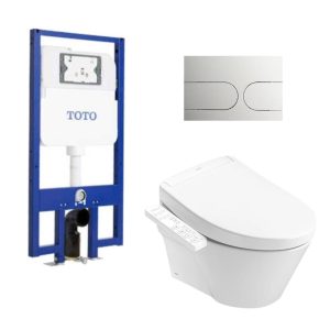 Bồn cầu treo tường nắp rửa điện tử S2 (giấu dây) TOTO CW822REA TCF33461GAA WH172AT TCA465 MB175M#SS