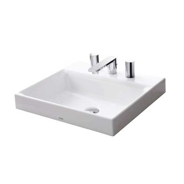 Chậu rửa lavabo đặt bàn TOTO LT1615K 3 lỗ 1 Chậu rửa lavabo đặt bàn TOTO LT1615K 3 lỗ