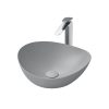Chậu lavabo đặt bàn TOTO LT4704G19#MGR (LT4704G19MGR) xám mờ vành mỏng Linear Ceram