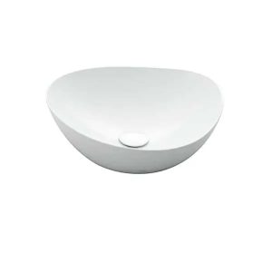 Chậu lavabo đặt bàn TOTO LT4704MTG17#CMW (LT4704MTG17CMW) trắng mờ men Cefiontect vành mỏng Linear Ceram