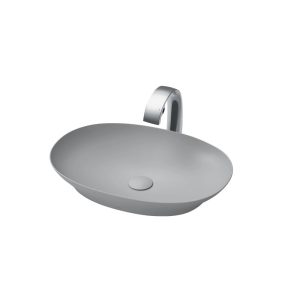 Chậu lavabo đặt bàn TOTO LT4706#MGR (LT4706MGR) xám mờ vành mỏng Linear Ceram