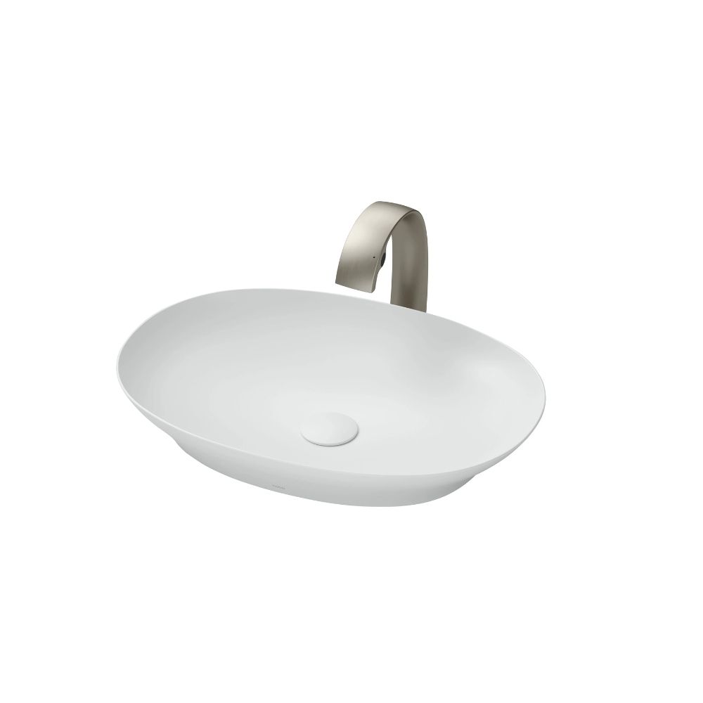 Chậu lavabo đặt bàn TOTO LT4706#MW (LT4706MW) trắng mờ vành mỏng Linear Ceram 1 Chậu lavabo đặt bàn TOTO LT4706#MW (LT4706MW) trắng mờ vành mỏng Linear Ceram