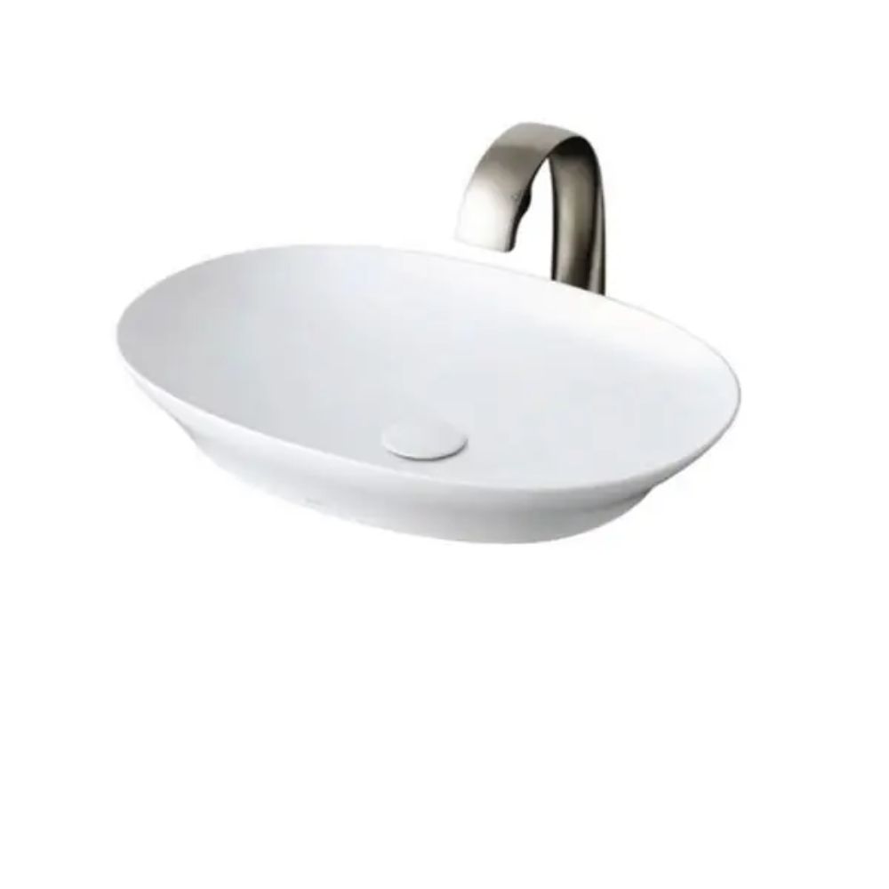 Chậu lavabo đặt bàn TOTO LT4706MT#CMW (LT4706MTCMW) trắng mờ men Cefiontect vành mỏng Linear Ceram 1 Chậu lavabo đặt bàn TOTO LT4706MT#CMW (LT4706MTCMW) trắng mờ men Cefiontect vành mỏng Linear Ceram