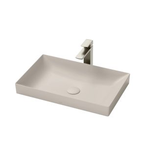 Chậu lavabo đặt bàn TOTO LT4716G17#MBE (LT4716G17MBE) be mờ vành mỏng Linear Ceram