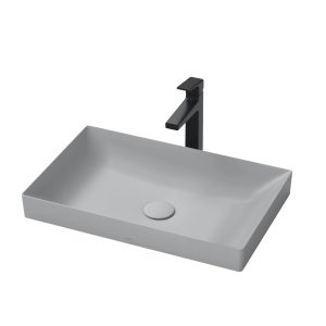 Chậu lavabo đặt bàn TOTO LT4716G19#MGR (LT4716G19MGR) xám mờ vành mỏng Linear Ceram