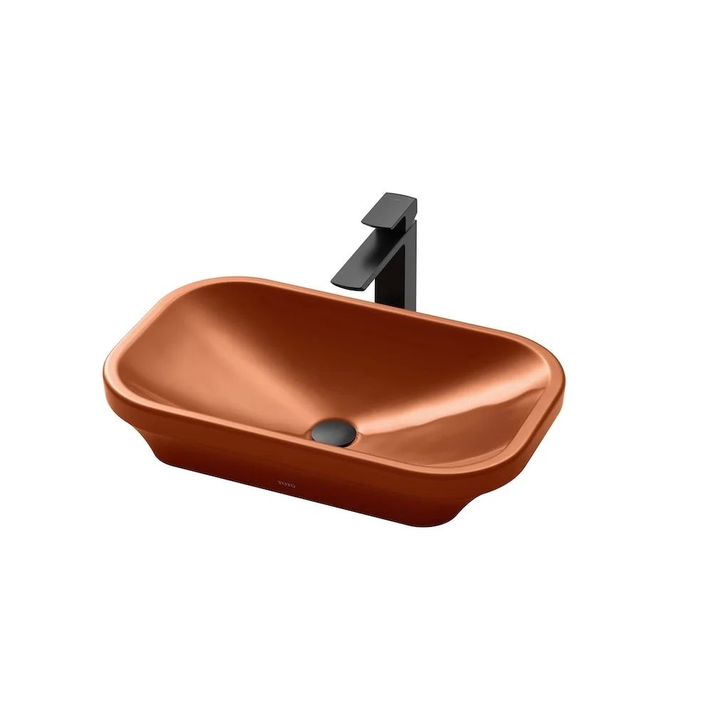 Chậu rửa lavabo đặt bàn TOTO LW630JDW/F#SCR (LW630JDWFSCR) màu đỏ 1 Chậu rửa lavabo đặt bàn TOTO LW630JDW/F#SCR (LW630JDWFSCR) màu đỏ