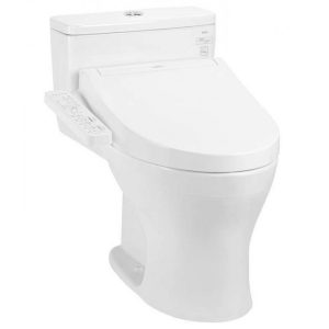 Bồn cầu TOTO MS855CDW17 1 khối nắp điện tử Washlet C2 TCF23460AAA giấu dây