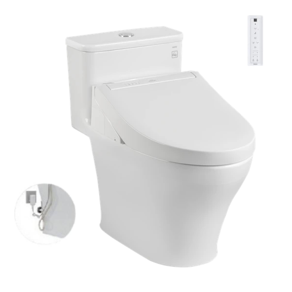 Bồn cầu 1 khối TOTO MS857DW14 nắp điện tử Washlet C5 TCF24410AAA 1 Bồn cầu 1 khối TOTO MS857DW14 nắp điện tử Washlet C5 TCF24410AAA