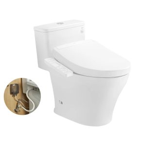 Bồn cầu TOTO MS857DW24 1 khối nắp điện tử Washlet S2 TCF33461GAA