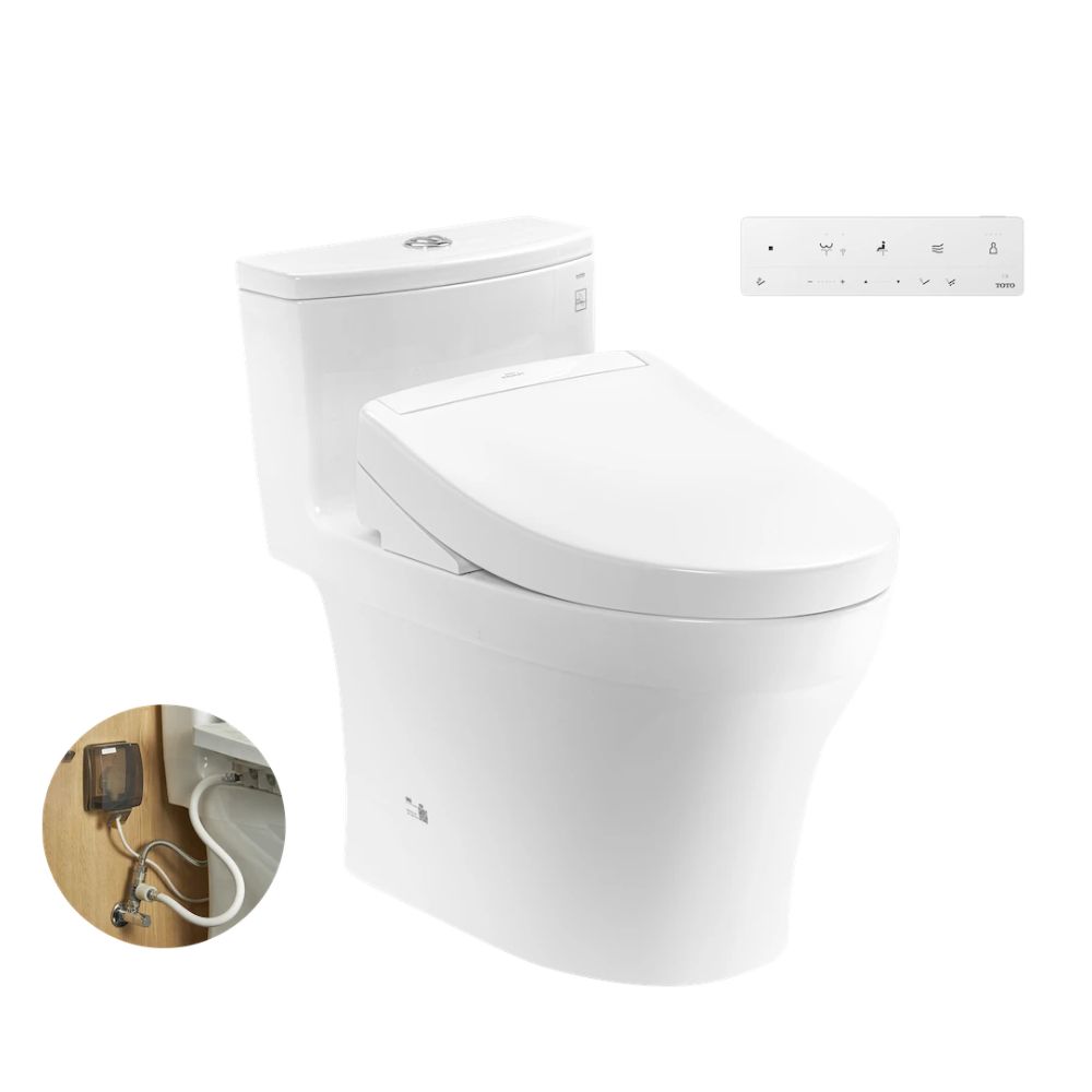 Bồn cầu TOTO MS885DW25 1 khối nắp điện tử Washlet S5 TCF34461GAA 1 Bồn cầu TOTO MS885DW25 1 khối nắp điện tử Washlet S5 TCF34461GAA