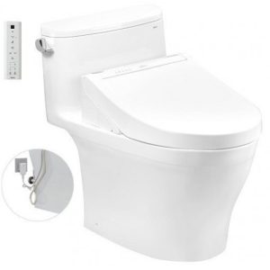 Bồn cầu TOTO MS887RW14 1 khối nắp điện tử Washlet C5 TCF24410AAA