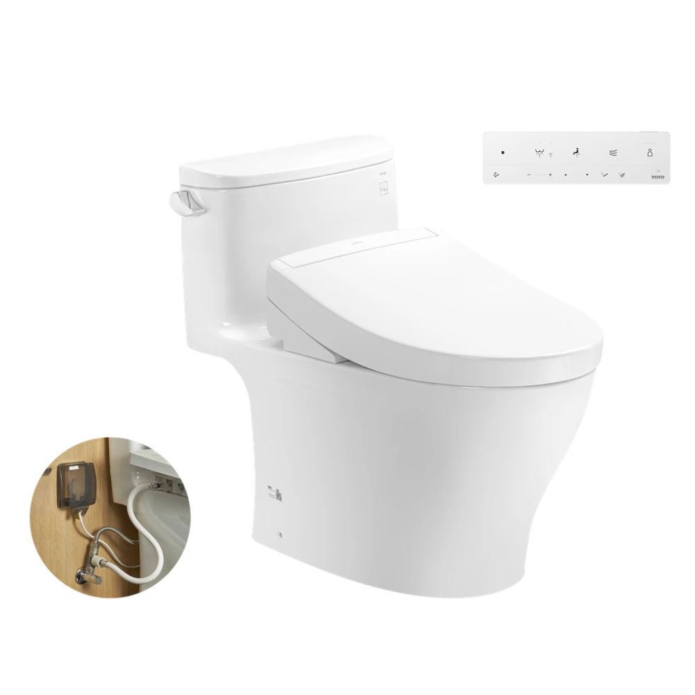 Bồn cầu TOTO MS887RW25 1 khối nắp điện tử Washlet S5 TCF34461GAA 1 Bồn cầu TOTO MS887RW25 1 khối nắp điện tử Washlet S5 TCF34461GAA