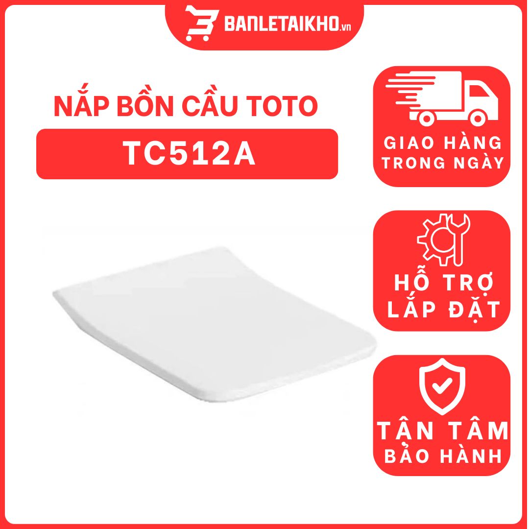 Nắp bồn cầu đóng êm TOTO TC512A (CW522A) 1 nap-bon-cau-toto-TC512A-cua-toto-banletaikho-1
